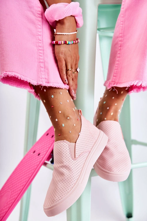 Damskie Półbuty Wsuwane Różowe Viviana