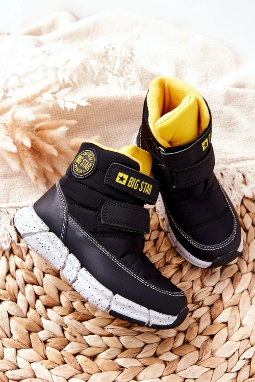 Dziecięce Śniegowce Memory Foam Big Star II374070 Czarne