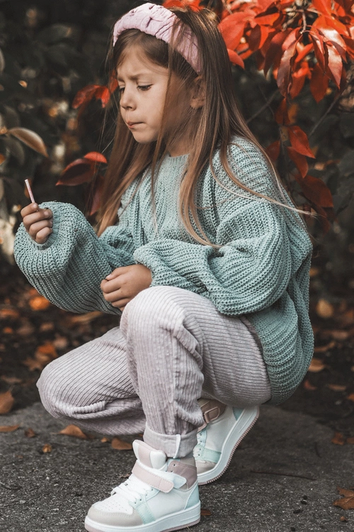 Wysokie Dziecięce Buty Sportowe Multikolor Teredite