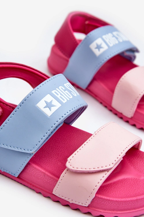 Lekkie Sandały Dla Dziewczynki Big Star NN374527 Różowe