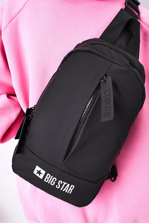 Mały Sportowy Plecak Na Jedno Ramię Big Star HH574108 Czarny