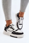 Damskie Sneakersy Big Star NN274669 Biało-Czarne