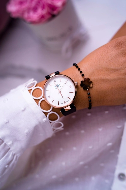 Damski Zegarek Michael John Czarny Narsen