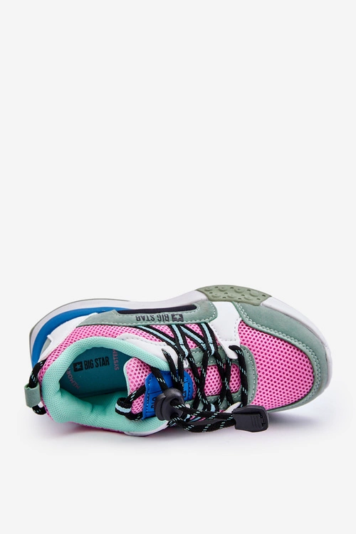 Dziecięce Buty Sportowe Memory Foam System Big Star LL374219 Różowo-Zielone