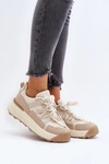 Damskie Buty Sportowe Sneakersy Beżowe Phyrena