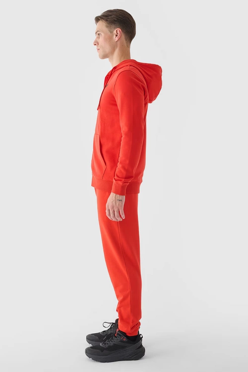 Męskie Spodnie Dresowe Joggery 4FWMM00TTROM0942-60S Czerwone