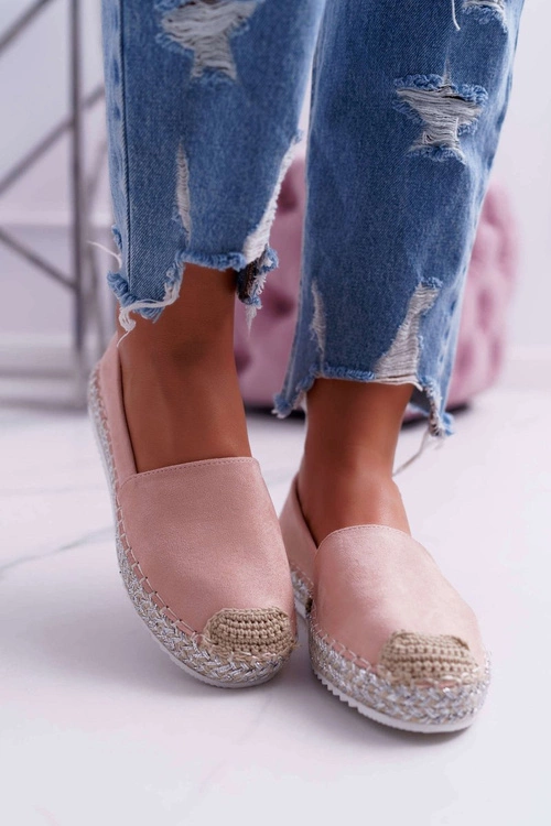 Espadryle Damskie Różowe Carian