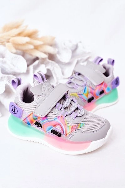 Dziecięce Sportowe Buty Sneakersy Szare Jump Jump
