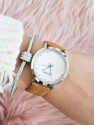 Damski Brązowy Zegarek Ernest Harmon