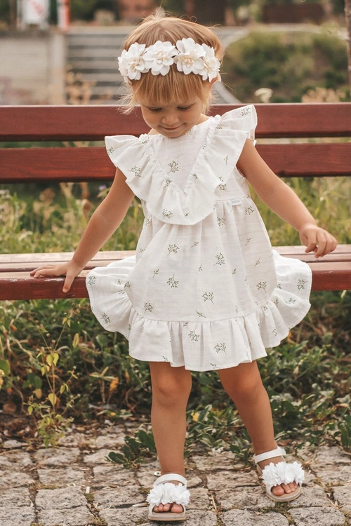 Dziecięce Sandałki Na Rzep Świecące Białe Milena