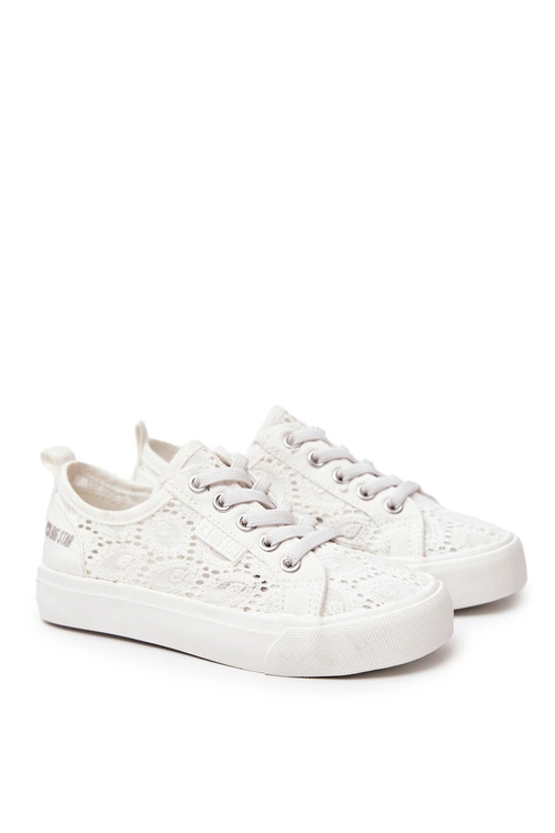 Trampki Ażurowe Big Star JJ374012 Białe