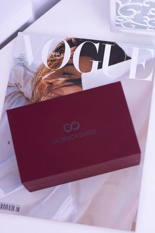 Giorgio Dario Zestaw Damski Czarny Zegarek Z Brokatem Dwie Złote Bransolety