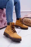 Damskie Botki Trapery Big Star Camel EE274035