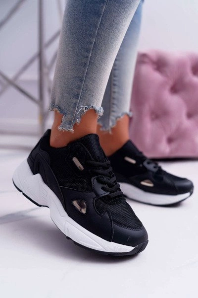 Sportowe Damskie Buty Czarne Szantal