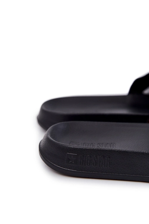 Męskie Lekkie Klapki Big Star JJ174533 Czarne