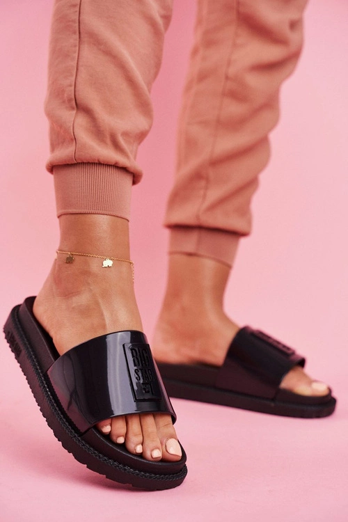 Klapki Damskie Big Star na Platformie Czarne FF274813