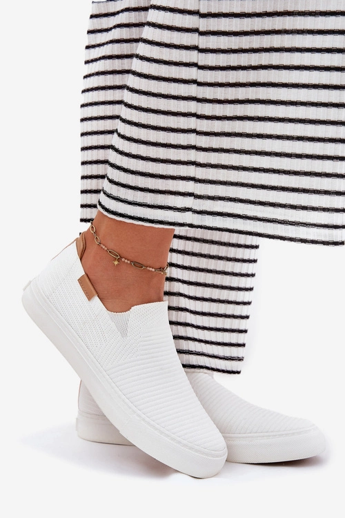 Trampki Damskie Slip-On Big Star RR274717 Białe