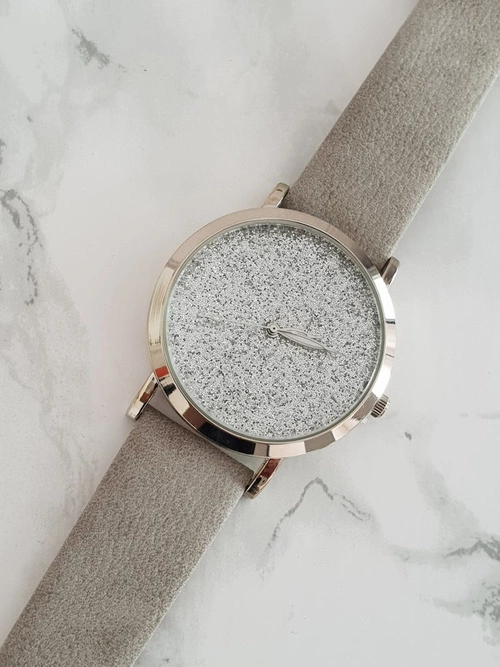 Damski Zegarek Ernest z Brokatem Szary Tiguan