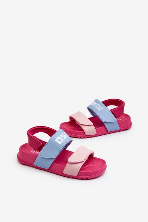 Lekkie Sandały Dla Dziewczynki Big Star NN374527 Różowe