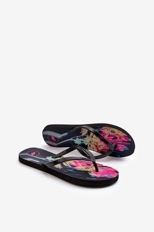 Damskie Wzorzyste Japonki Klapki 4FRMM00FFLIF138-90S Multikolor