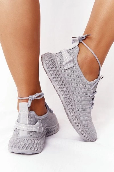 Damskie Sportowe Buty Slip-on Szare Do It