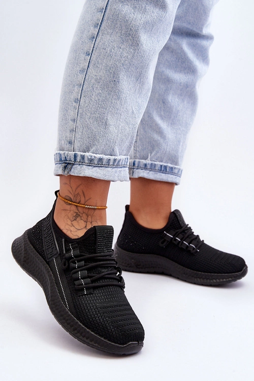 Wsuwane Damskie Buty Sportowe Czarne Hold Me!