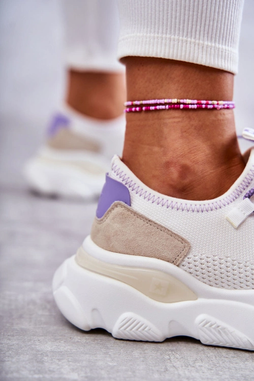 Damskie Sneakersy Memory Foam System Big Star KK274029 Białe