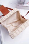Torebka Pleciona Kuferek Sznurkowy Ellisa Beż