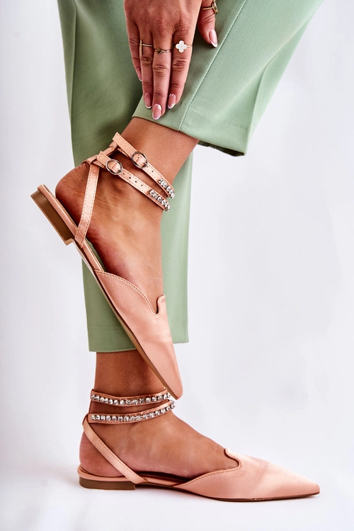 Damskie Sandały Z Noskiem W Szpic Różowe Amisha