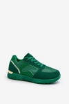 Buty Sportowe Sneakersy Damskie Zielone Kleffaria
