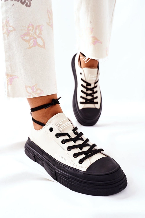 Damskie Ocieplane Trampki GOE II2N4036 Białe