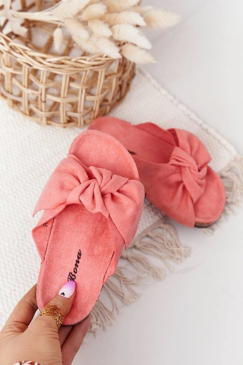 Dziecięce Klapki Na Korku Koralowe Little Wendy