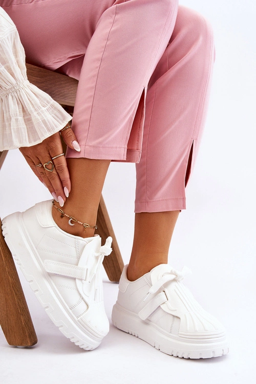 Damskie Modne Sportowe Buty Białe Genesis