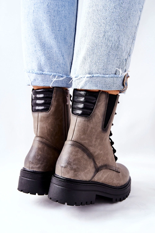 Botki Workery Ocieplane Sergio Leone Szare TR756