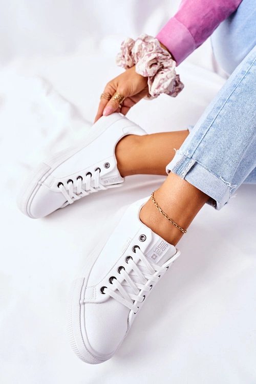 Damskie Trampki Na Platformie BIG STAR II274348 Białe