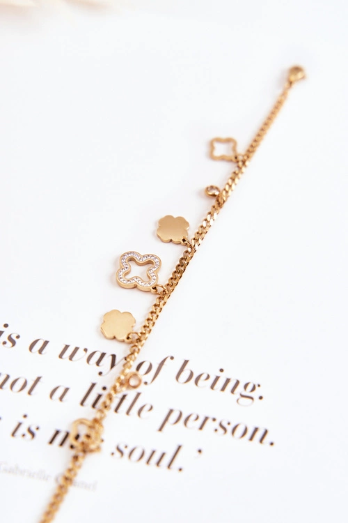 Modna Bransoletka Z Ozdobami Złota