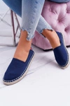 Espadryle Damskie Pleciona Podeszwa Granatowe Big Star DD274A151