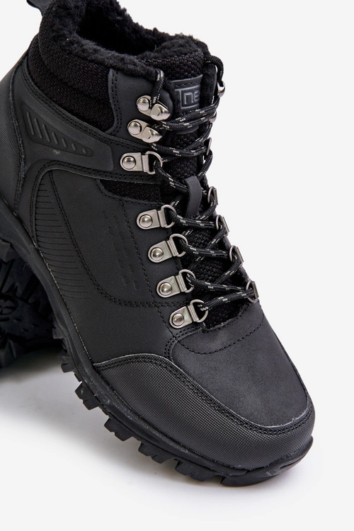Ocieplane Buty Trekkingowe Męskie Czarne Loreinae