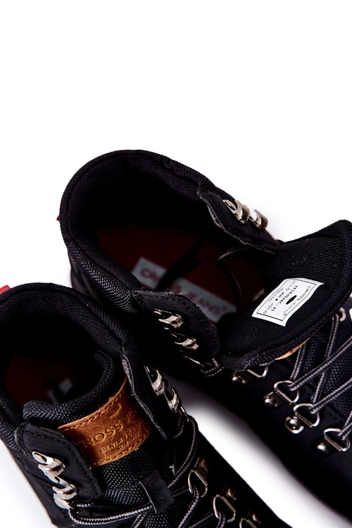 Męskie Buty Trekkingowe Cross Jeans EE1R4028C Czarne