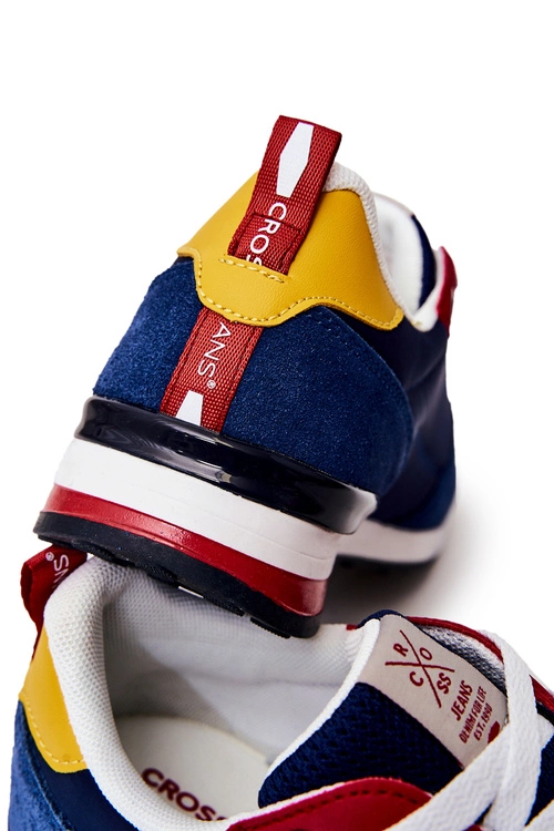 Obuwie Sportowe Męskie Cross Jeans JJ1R4008C Granatowe