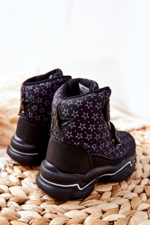 Dziecięce Botki Śniegowce Big Star II374091 Czarne