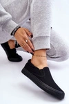 Damskie Tenisówki Slip-On Big Star LL274392 Czarne