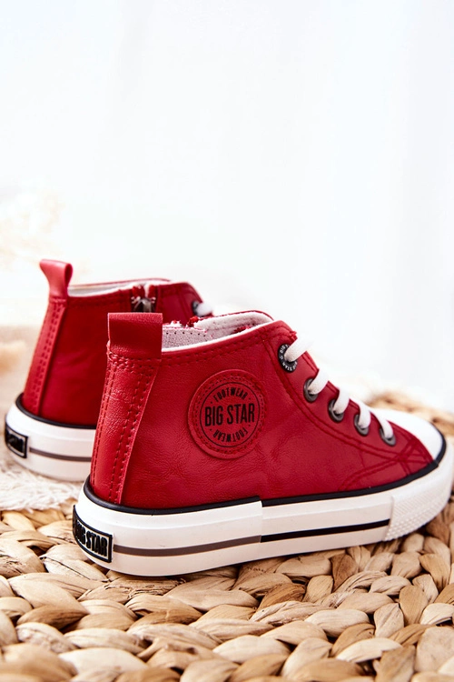 Dziecięce Wysokie Trampki BIG STAR II374005 Czerwone
