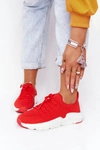 Damskie Sportowe Buty Slip-on Big Star DD274580 Czerwone