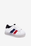 Buty Sportowe Sneakersy Dziecięce Ze Świecącą Podeszwą Biało-Czarne Arielle