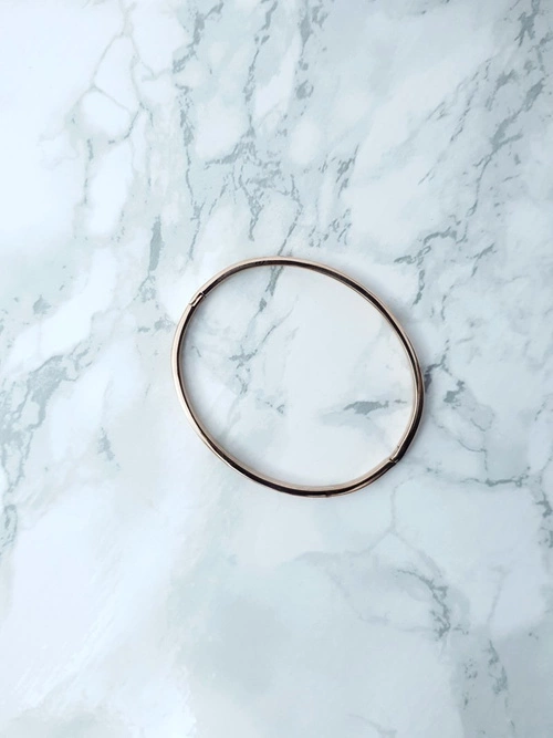 Damska Bransoleta Stalowa Z Cyrkoniami Różowe Złoto Ursa