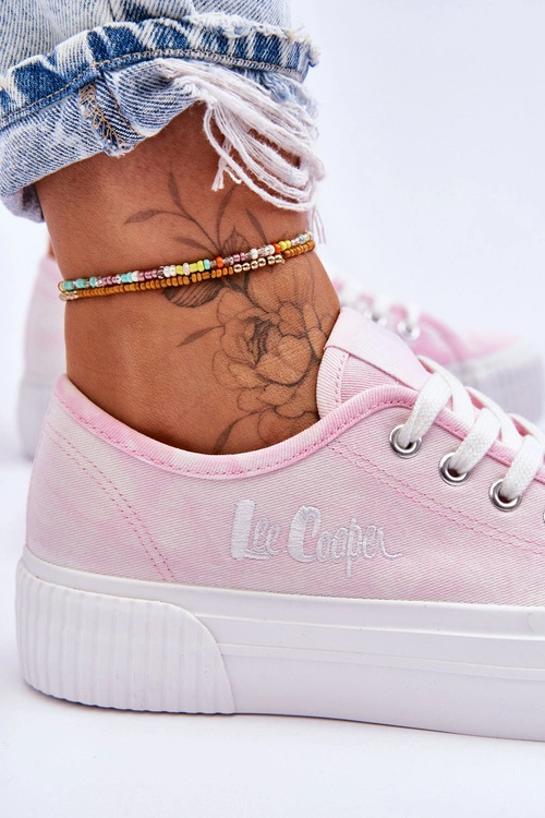 Trampki Na Platformie Lee Cooper LCW-23-31-1781L Różowe