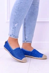 Brokatowe Espadryle Lu Boo Chabrowe