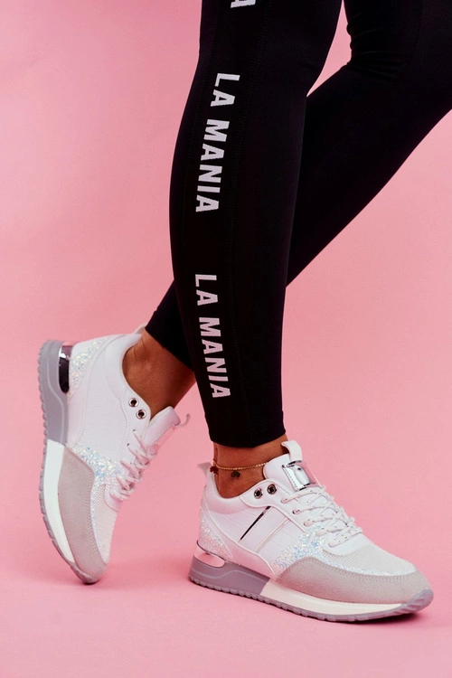 Sportowe Damskie Buty Białe Himme