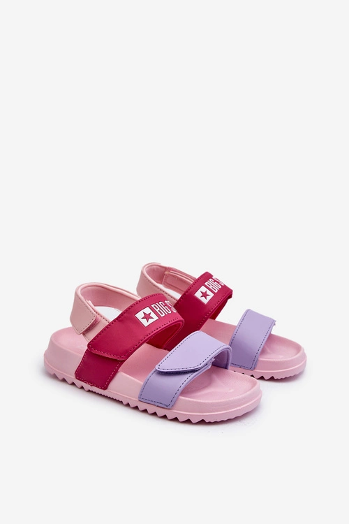 Lekkie Sandały Dla Dziewczynki Big Star NN374530 Różowe
